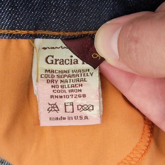 NWT Gracia K Women's Tapered Slim Denim Jeans SIZE 9 MSRP: $148 Dark Wash 32x31 - Picture 6 of 9
